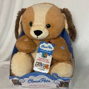 CLOUD PETS Dog Puppy 12" Plush Toy Record A Message You Can Hug Bluetooth  NIB
